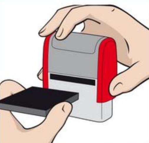 2 Pads De Rechange Encreur Noir Pour Tampon Colop Printer R30 - Remplaçables Facilement, Encre à Base D'eau Indélébile