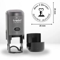 Timbro Automatico Trodat Printy 4913 - Personalizzabile Con 5 Righe Di Testo, Inchiostro Nero Incluso