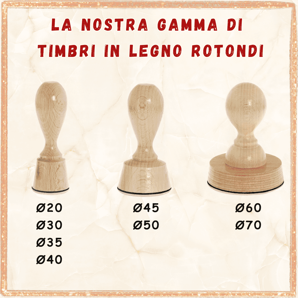 Freak Scene Timbro in Legno - Leone - Sinistra - 7 cm - Legno