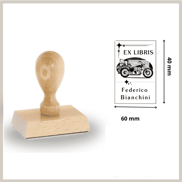 Ex Libris Legno Motociclette
