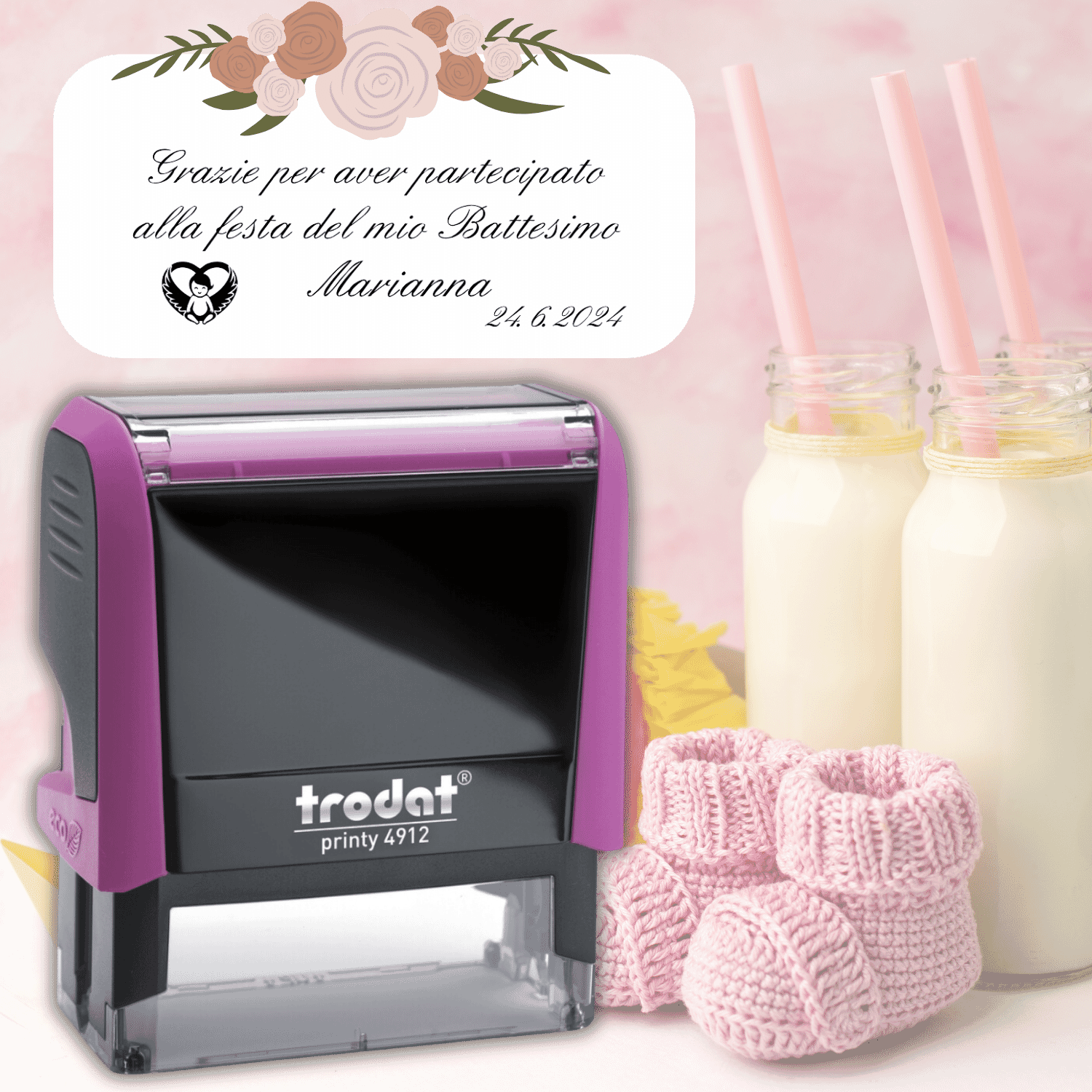 Timbro Trasparente Welcome To Joyful Home - Per Biglietti E