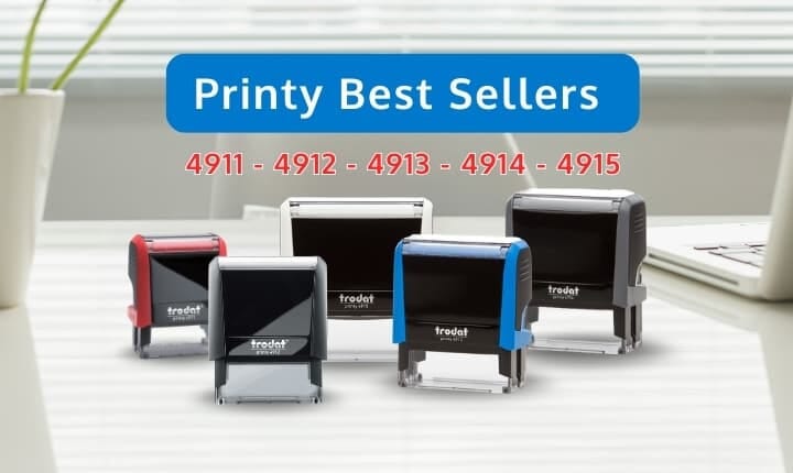 Timbri di Testo Personalizzati: i Best Seller della Gamma Printy