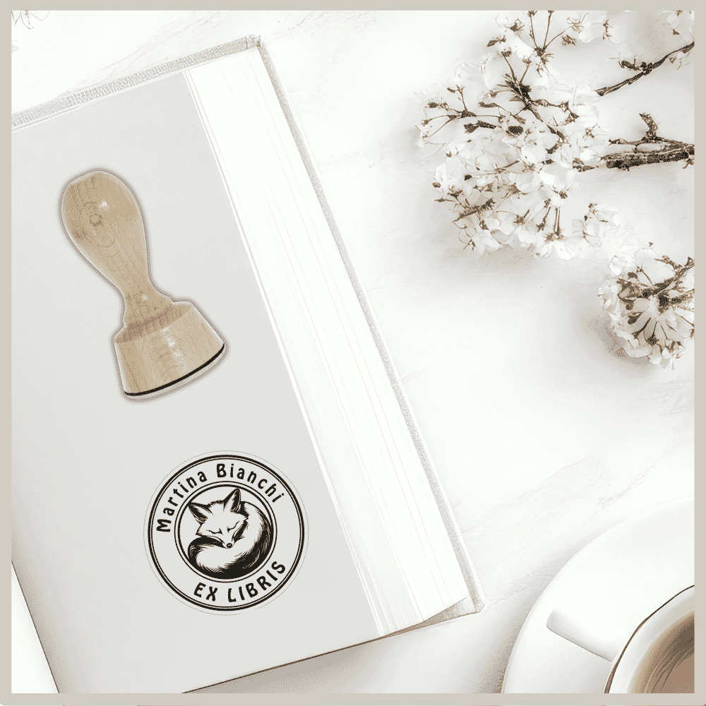 Ex Libris Timbro Personalizzabile In Ottone E Legno Pregiato