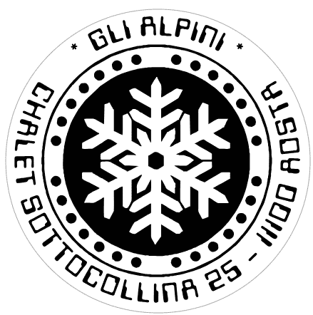 Timbro a Secco Monogram Fiocco di neve Rotondo