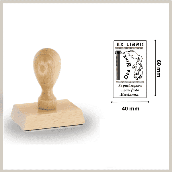 Ex Libris Legno Dea Nike